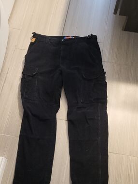 Empyre Black Corduroy Cargo Pants